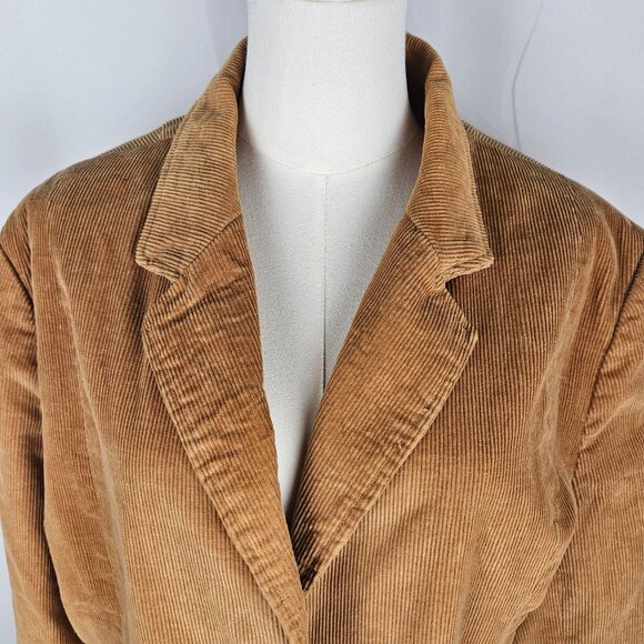Denim&Co Tan Corduroy Blazer - Picture 4 of 11